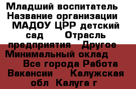 Младший воспитатель › Название организации ­ МАДОУ ЦРР детский сад №2 › Отрасль предприятия ­ Другое › Минимальный оклад ­ 8 000 - Все города Работа » Вакансии   . Калужская обл.,Калуга г.